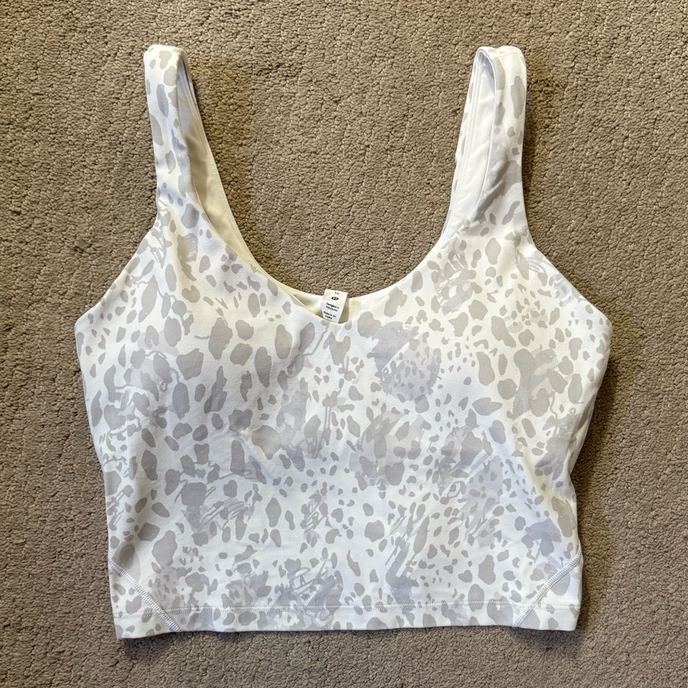 Lululemon Align Cheetah Camo Tank SZ 10